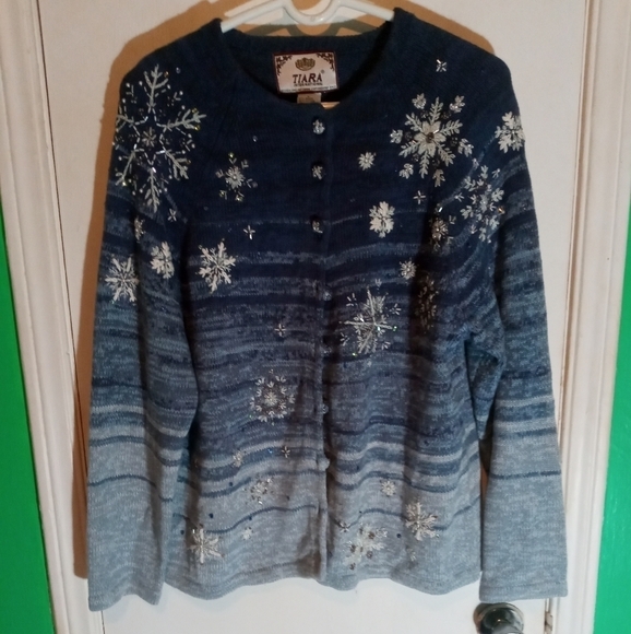 Tiara Ramie Blend Embellished Cardigan - Picture 7 of 7